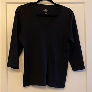 Black 3/4th sleeve top